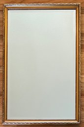 Gold Wood Framed Beveled Mirror