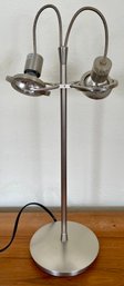 Silver Nickel Finish Portable Electric Lamp Model 23962-BS