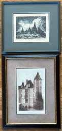 (2) Framed Prints - (1) Chateau Des Reaux