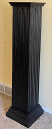 Black Ribbed Column 50' Plant Art Stand