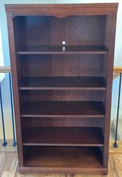 American Furniture Adjustable Shelf 5 Foot Cherry Bookcase