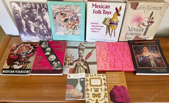 Mexican Books - Folk Toys, Artist, Santos Mexican Muralists, Folk Lore, And More