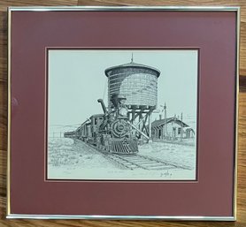 Signed James E. Coyle ' Bound For Butte' Limited Edition Print 183 Of 500 1981