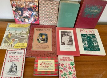 Vintage Holiday Books - The Saint Nicholas Anthology, Fireside Christmas, Christmas Carol Poems, And More