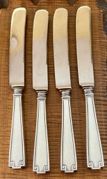 244 Grams Total - Gorham 1913 Sterling Silver Etruscan - (4) 8.5' Latema Top Butter Knives