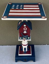 Fourth Of July Motif Side Table