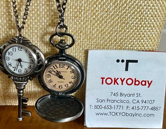 2 Tokyobay Pendant Watch Necklaces