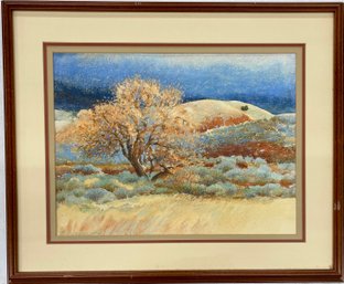 Gorgeous Framed Landscape Water Color Painting Signed
