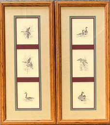 (2) Signed Limited Edition Dorothy Speiser Vertical Framed Geese Prints