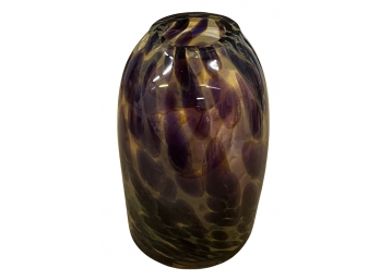 Dutch Schulze Art Glass Hand Blown Vase