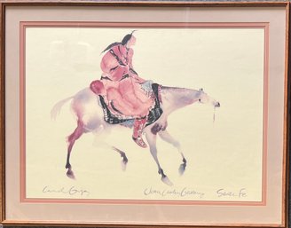 Large Carol Grigg Santa Fe Framed Print