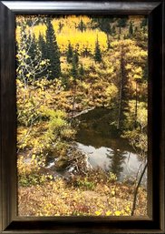 Large Autumn Landscape Canvas Print In Frame