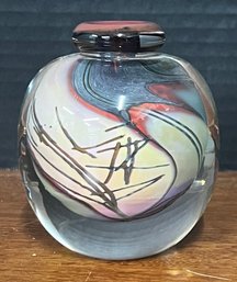 Steven Main 1993 Art Glass Vase