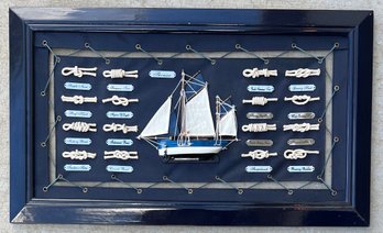 Thonier Ship Sailor Knots Framed Display