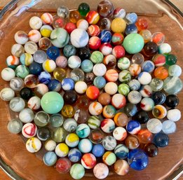 Antique And Vintage Marbles - Akro Agate - Peltier - Jadeite And More - Shooters & Smaller