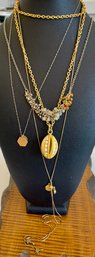 Vintage Gold Tone Necklace Lot - (1) Gold Filled, Coldwater Creek, And More