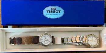 2 Vintage Men's Watches - Swiss Army Watch & Mallard Quartz Watch With Authentic Tissot Box