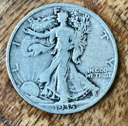 1935 Walking Liberty Silver Half Dollar Coin