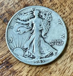 1943 Walking Liberty Silver Dollar Coin