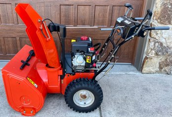 Ariens Deluxe 28 Inch Gas Powered Snow Blower Model 921030 With Auto Turn Steering