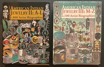 American Indian Art Series American Indian Jewelry II & III - A-L And M-Z Hard Back Books By Gregory Schaaf