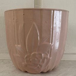 Vintage McCoy Pottery Lotus 6.5' Plant Pot Jardiniere - Pink