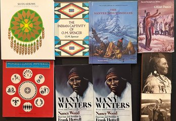 (9) Assorted Books - Many Winters Poetry By Nancy Wood, Edward S. Curtis, O.m. Spencer, Ghost Dance, & More