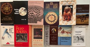 (12) Paperback Books - American Indian Medicine, Battle Of The Little Bighorn, Sitting Bull, Indian Traders