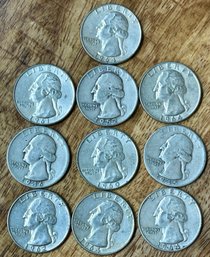 10 Silver Quarter Coins 19