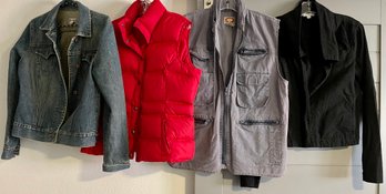 (4) Ladies Medium Jackets - Landsin, Bana Republic, James Perse, And GAP Denim