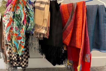 Large Lot Of Scarves - Alpaca Adventures, J. Crew, Wayra, And More