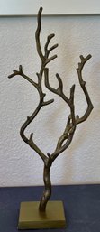 Bronze Tone Metal Tree Branch Jewelry Holder