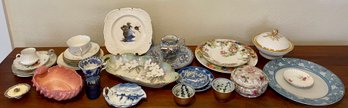 Lot Of Vintage And Antique Porcelain And China - Kate Greenaway, William Adams, R S Germany, And More (as Is)