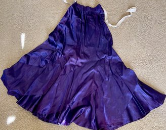 Victorian Satin Purple Slip Skirt