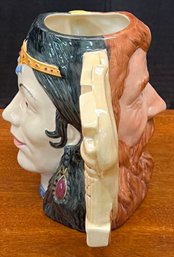 Royal Doulton 1987 Star-crossed Lovers Collection Samson & Delilah D6787 7' Double Face Toby Mug