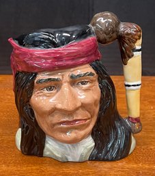 Royal Doulton 1984 The Wild West Collection Geronimo D6733 5.5' Toby Mug