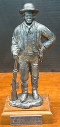 1991 Michael Ricker The Western Collection Billy The Kid 9' Pewter Figurine 685 Of 1000 (as Is)