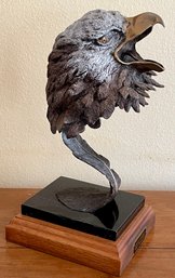 John Livingston Eagle Bronze On Marble Base - Freedom Forever - 22 Of 75