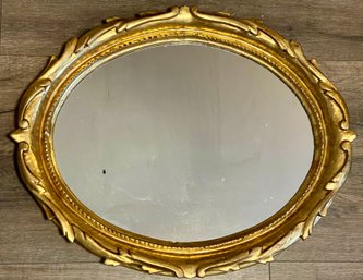 Antique Wood & Gold Gesso Mexico Wall Mirror