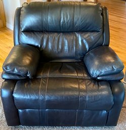 Dark Brown Electric Rocking And Reclining Leather Chair