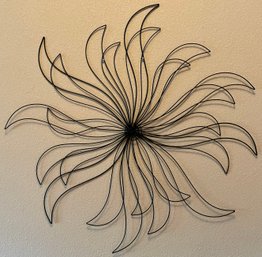 Abstract Metal Flower Hanging Wall Art