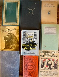 Vintage Books - My Boyhood - Lincoln Remembers - H G Wells - Space Encyclopedia