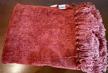 Pier 1 50 X 60 Inch Throw Blanket With Fringe