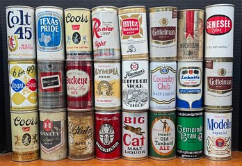 Vintage Collectible Beer Can Lot - Colt 45, Coors, Rainier, Blitz, Genesee, Modelo, Hanley, Olympia