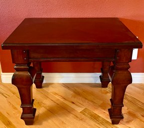 Solid Dark Wood Side Table