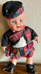 Antique Reliable Made In Canada Composite Scottish Laddie Doll
