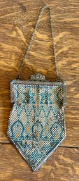 Antique Mesh Purse With Ornate Handle (as Is)