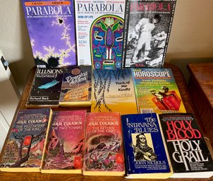 Books - Lord Of The Rings Trilogy 1973, (3) Parabola Magazines, Nirvana Blues, Illusions, And More