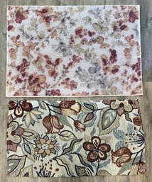 2 Small Floral Rugs