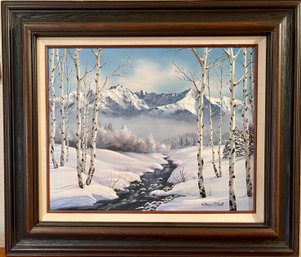 Katherine McNeill Original Oil Painting In Wood Frame
